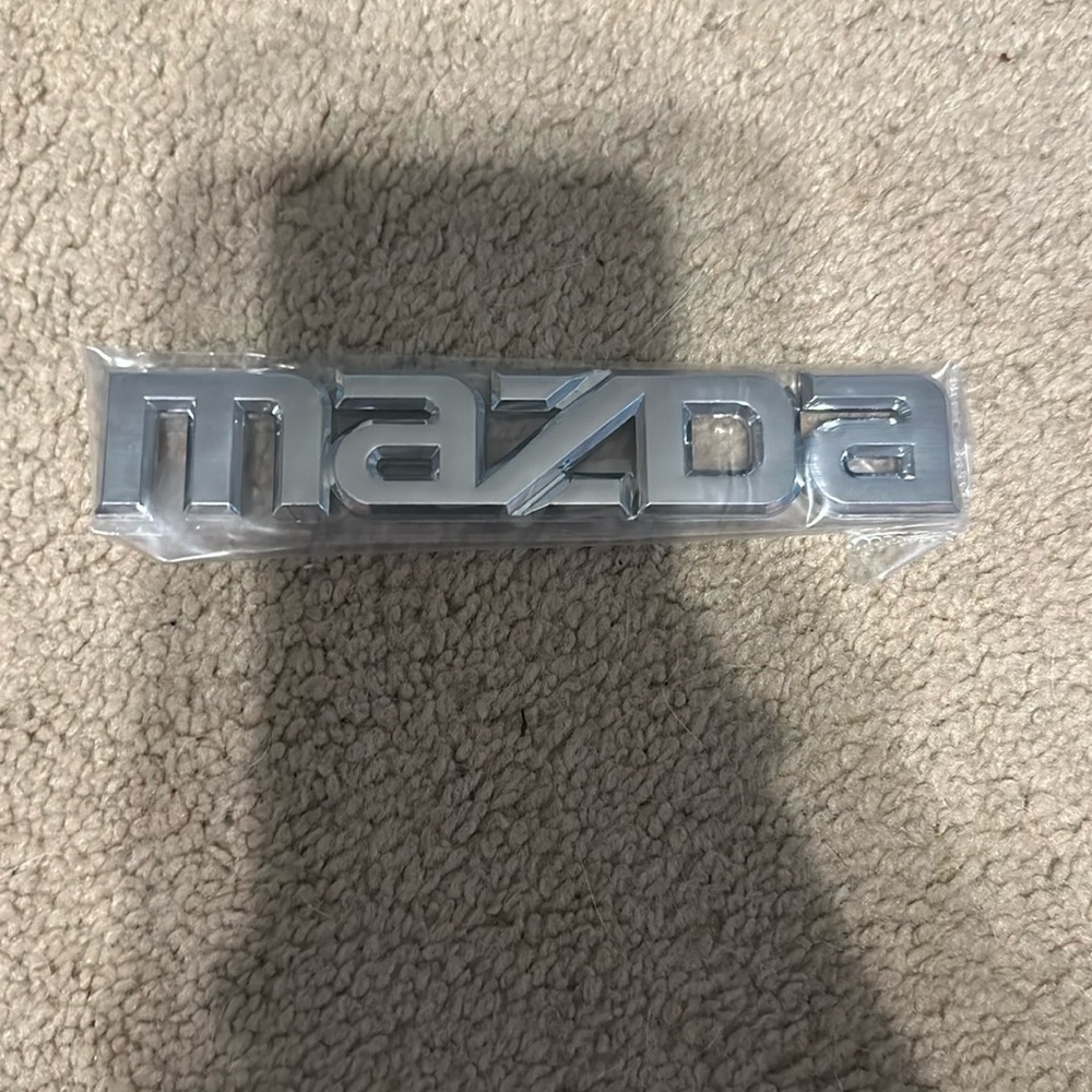 brand new mazda 3 decal silver chrome
